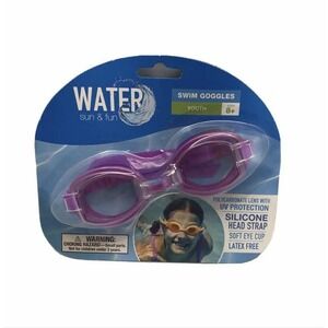 Kids Swim Goggles Anti-Fog UV Protection Wide View Ages 3-14